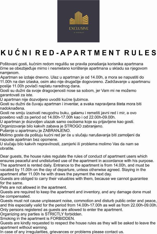 Exclusive Bl Apartments Баня-Лука Екстер'єр фото